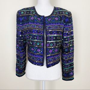 Vintage Niteline Embellished sequence blazer